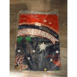 House Of Hatten Holiday‎ Scene Vintage Christmas Tree Skirt 57" New